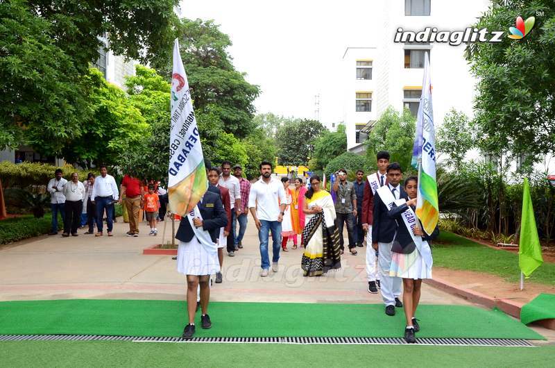 Ram Charan Celebrates Independence Day At Chirec School