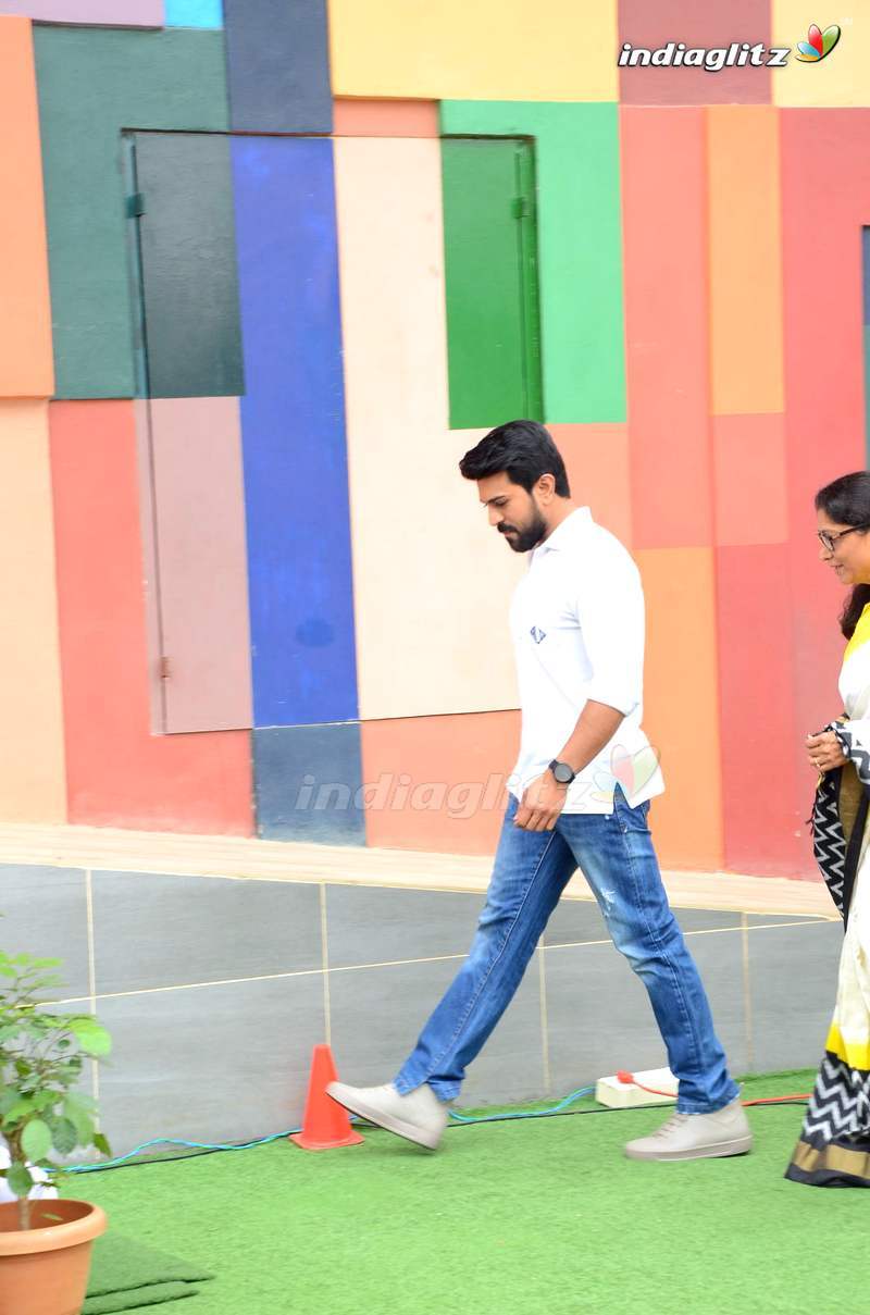 Ram Charan Celebrates Independence Day At Chirec School