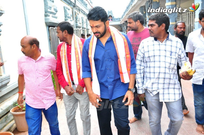 'Chinna Babu' Team @ Vijayawada Kanaka Durga Temple