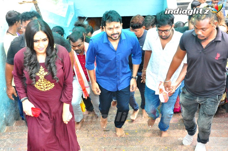 'Chinna Babu' Team @ Vijayawada Kanaka Durga Temple