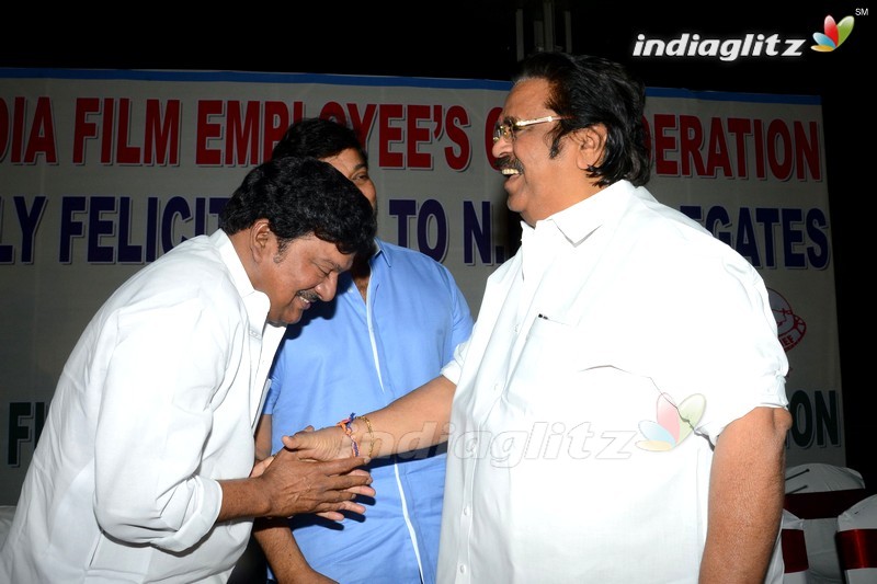 Chiru, Dasari Grace All India Film Employees' Fed Event