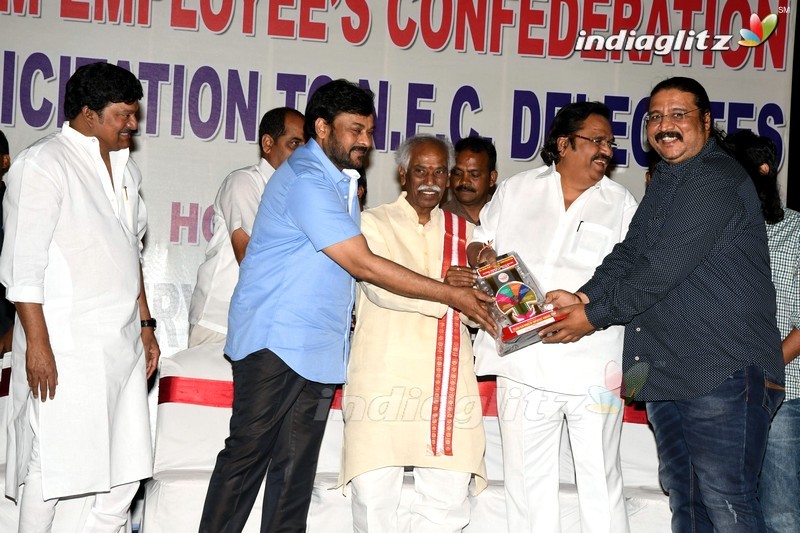 Chiru, Dasari Grace All India Film Employees' Fed Event