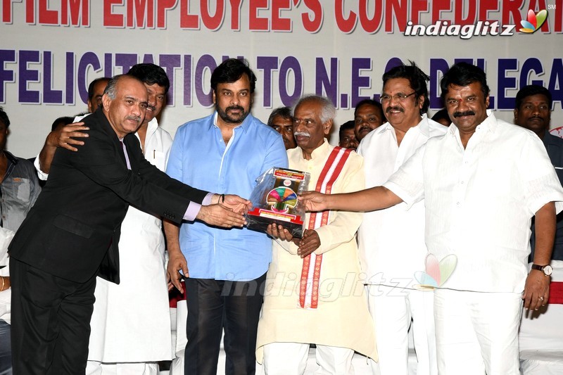 Chiru, Dasari Grace All India Film Employees' Fed Event