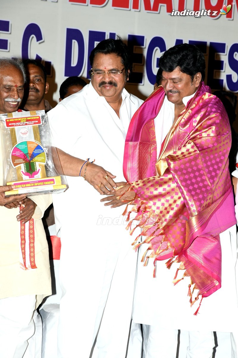 Chiru, Dasari Grace All India Film Employees' Fed Event