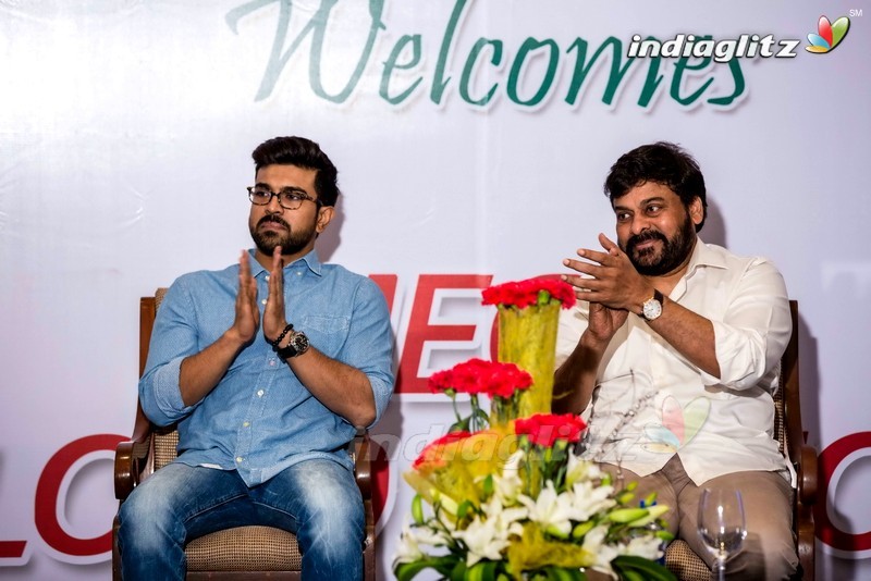 Chiranjeevi, Charan Thanking Fans For Blood Camps