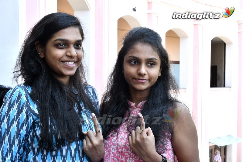 Celebs Cast Their Votes