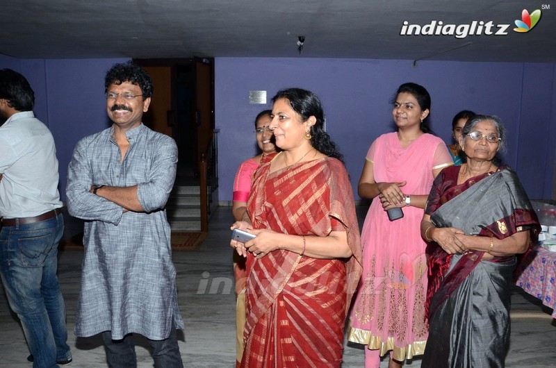 Chiranjeevi Watches 'Supreme' Movie @ Prasad Lab