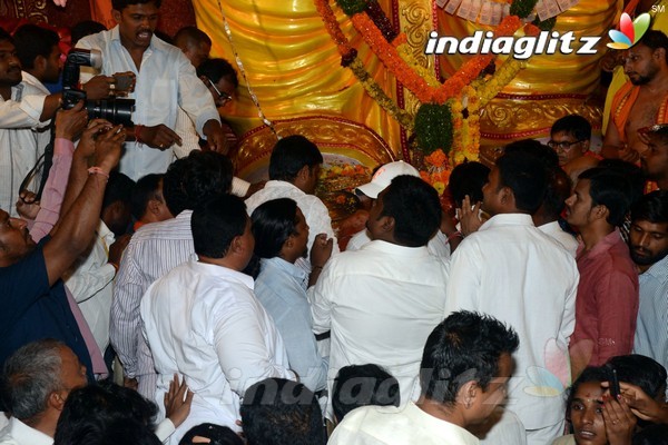 'Dictator' Song Launch At Khairatabad Ganesha Idol