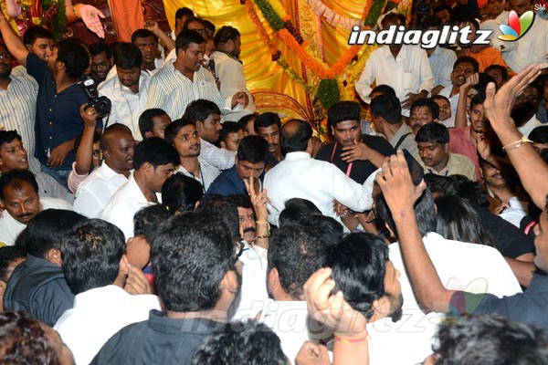 'Dictator' Song Launch At Khairatabad Ganesha Idol