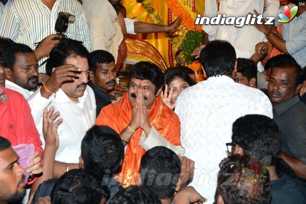 'Dictator' Song Launch At Khairatabad Ganesha Idol