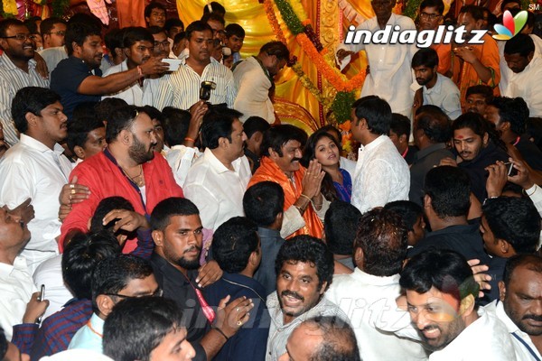 'Dictator' Song Launch At Khairatabad Ganesha Idol