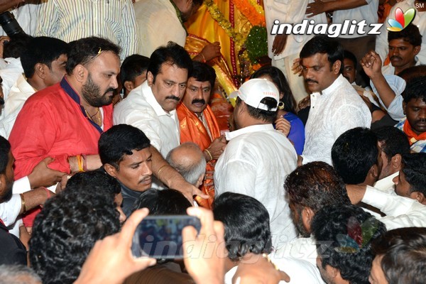 'Dictator' Song Launch At Khairatabad Ganesha Idol