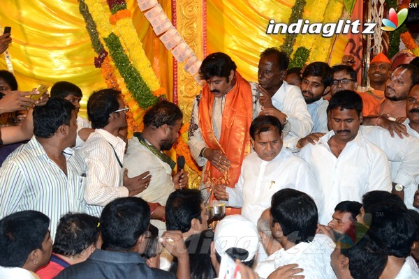 'Dictator' Song Launch At Khairatabad Ganesha Idol