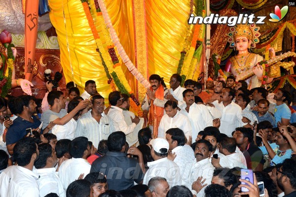 'Dictator' Song Launch At Khairatabad Ganesha Idol