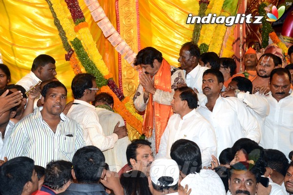 'Dictator' Song Launch At Khairatabad Ganesha Idol