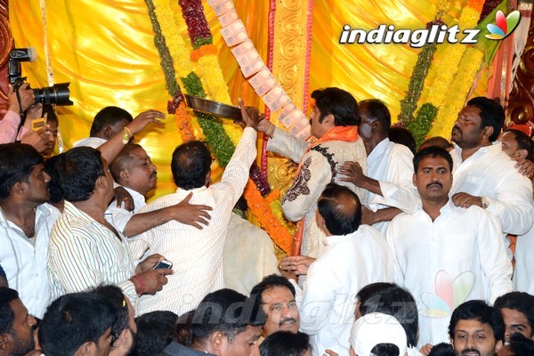 'Dictator' Song Launch At Khairatabad Ganesha Idol