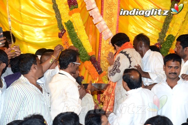 'Dictator' Song Launch At Khairatabad Ganesha Idol