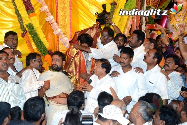 'Dictator' Song Launch At Khairatabad Ganesha Idol