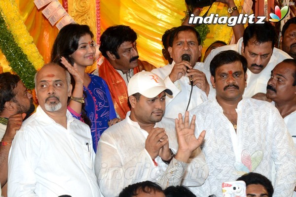 'Dictator' Song Launch At Khairatabad Ganesha Idol