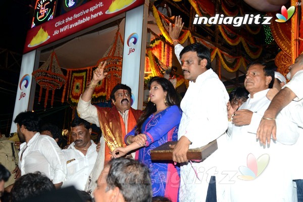 'Dictator' Song Launch At Khairatabad Ganesha Idol