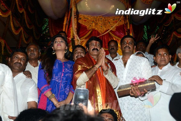 'Dictator' Song Launch At Khairatabad Ganesha Idol