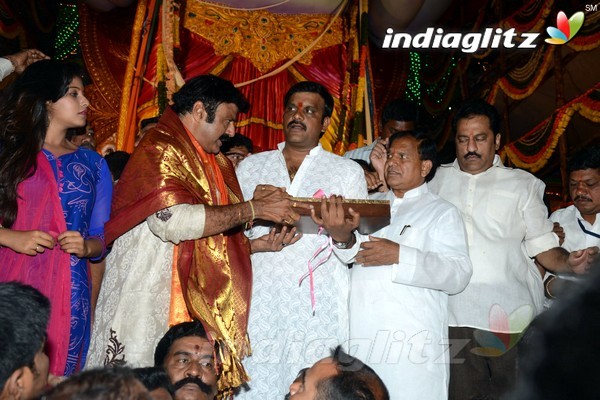 'Dictator' Song Launch At Khairatabad Ganesha Idol