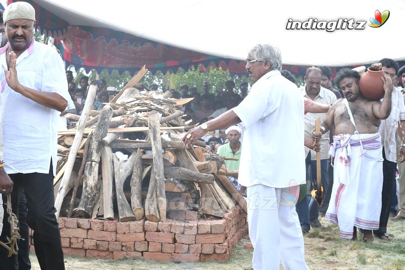 Dasari Narayana Rao Last Rites @ Moinabad Farmhouse