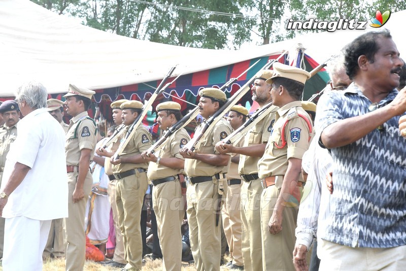 Dasari Narayana Rao Last Rites @ Moinabad Farmhouse