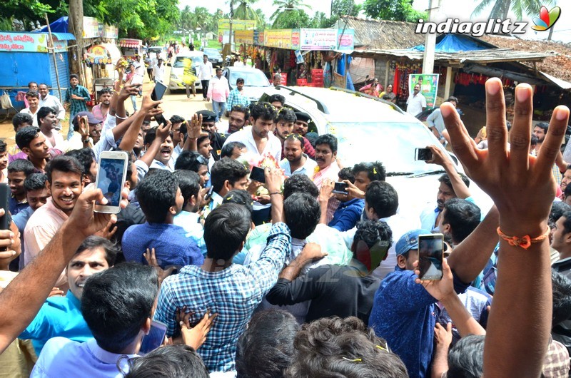 'Fidaa' Team At Sri Maddi Anjaneya Swamy Temple