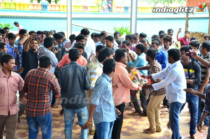 'Fidaa' Team At Sri Maddi Anjaneya Swamy Temple