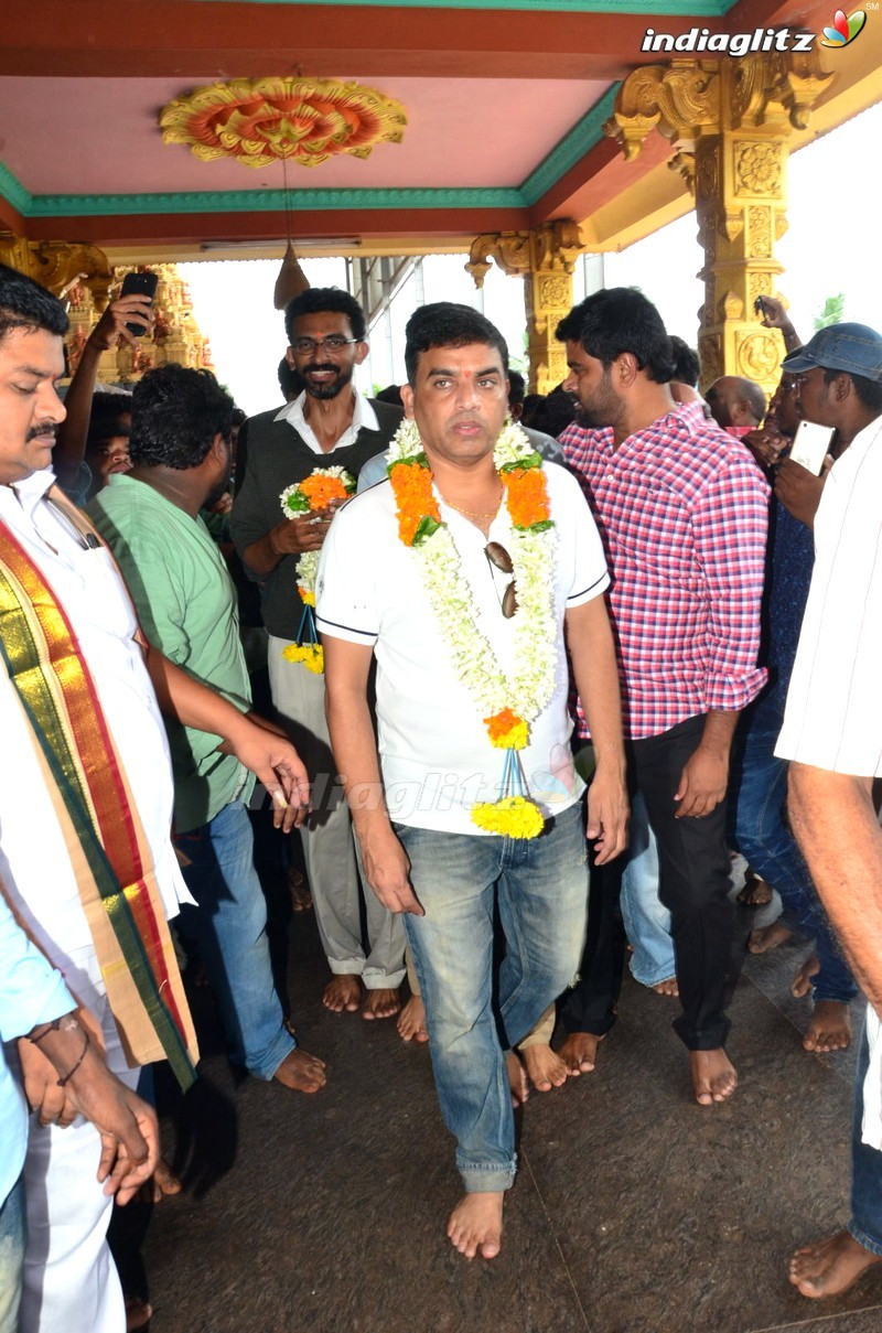 'Fidaa' Team At Sri Maddi Anjaneya Swamy Temple