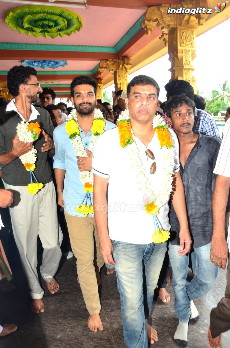 'Fidaa' Team At Sri Maddi Anjaneya Swamy Temple