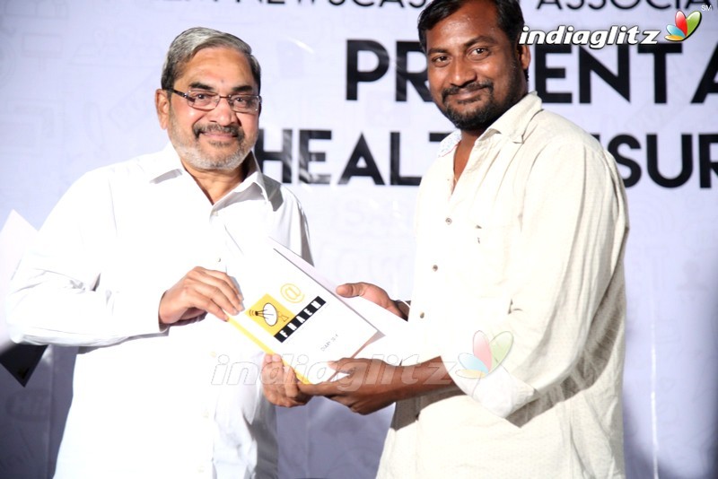 Film Newscasters Association of Electronic Media Health Cards Distribution Event