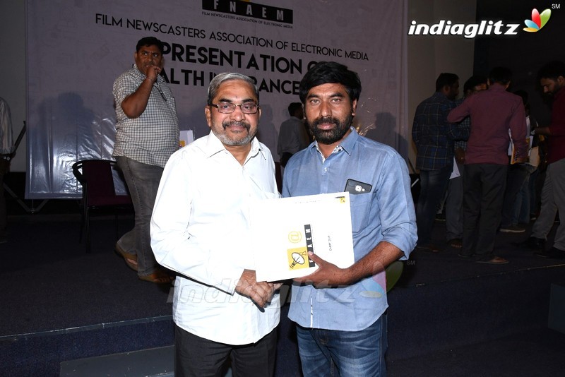 Film Newscasters Association of Electronic Media Health Cards Distribution Event