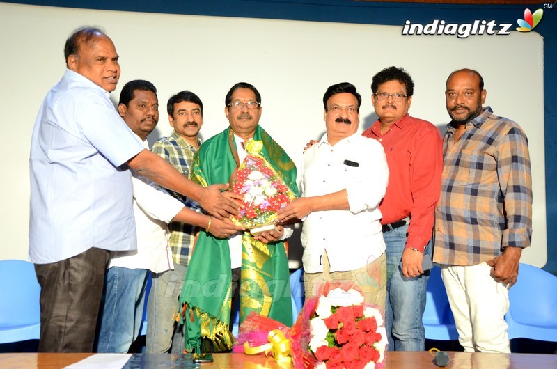 Film chamber New president Veernaidu Felicitated