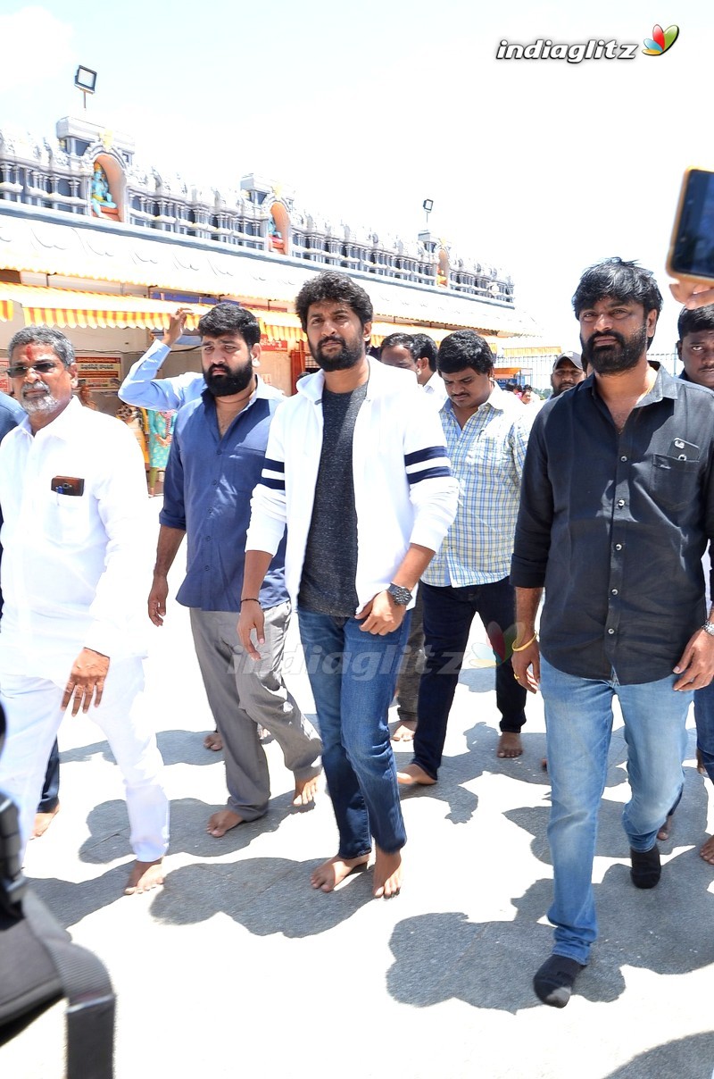 Nani & Team @ Gang Leader Promotions in Vijayawada