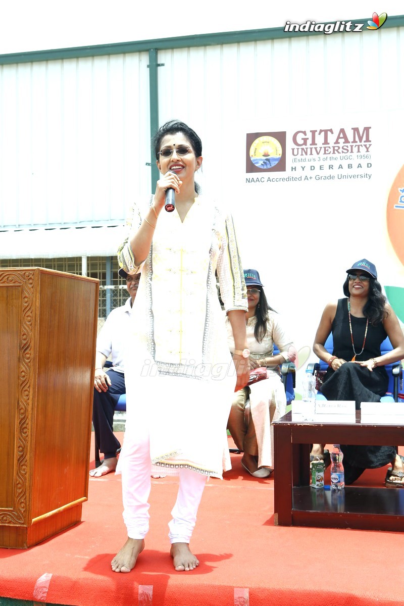 Actress Gouthami Youth Yoga At GITAM College , Hyd