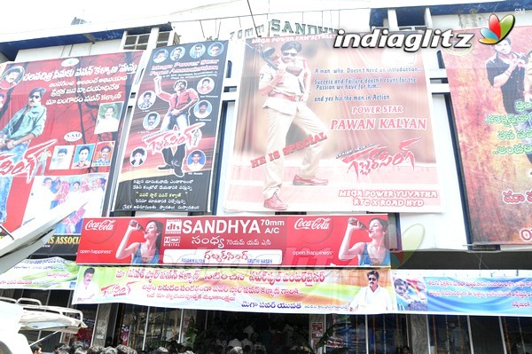 'Gabbar Singh' Theatre Coverage