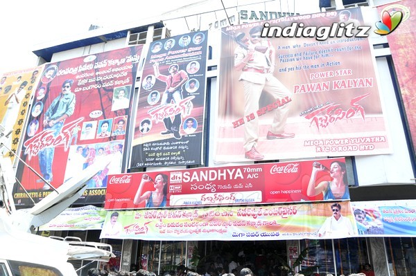 'Gabbar Singh' Theatre Coverage