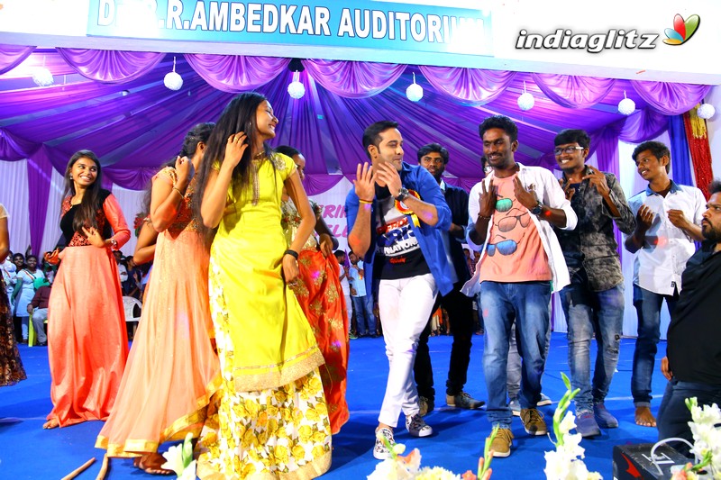 'Idi Naa Love Story' Promotions @ Kuppam Engineering College