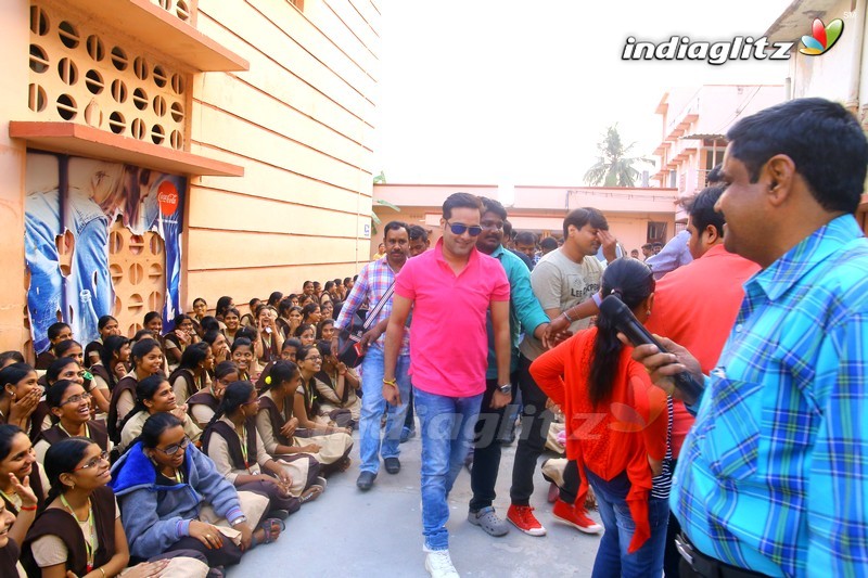 'Idi Naa Love Story' Team Promotions at Nandigama