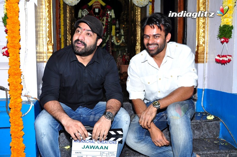 NTR @ Sai Dharam Tej's 'Jawan' Movie Launch