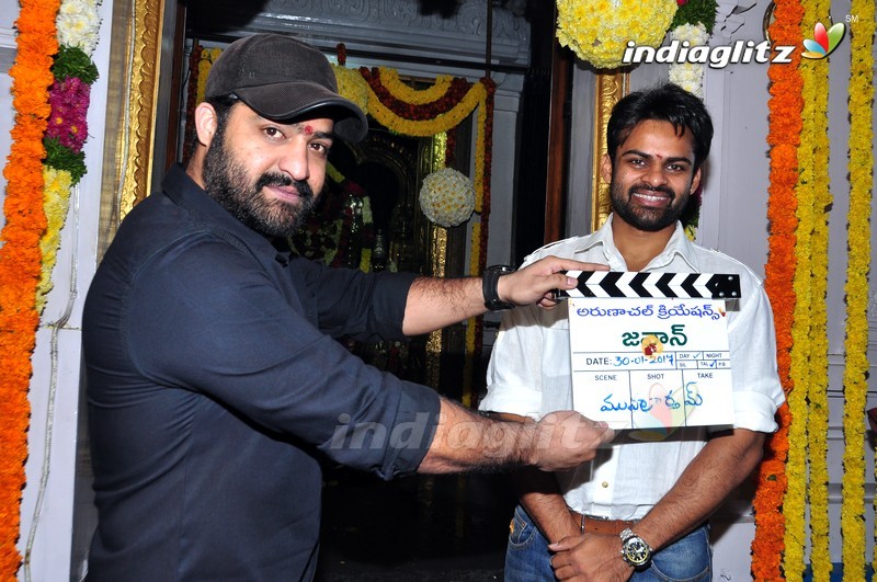 NTR @ Sai Dharam Tej's 'Jawan' Movie Launch