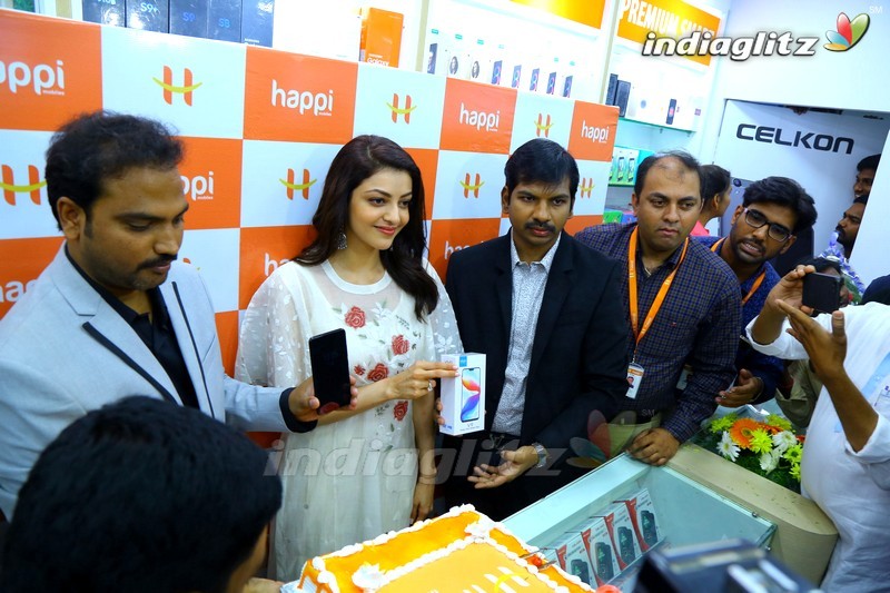 Kajal Agarwal Launches Happi Mobiles @ Karimnagar