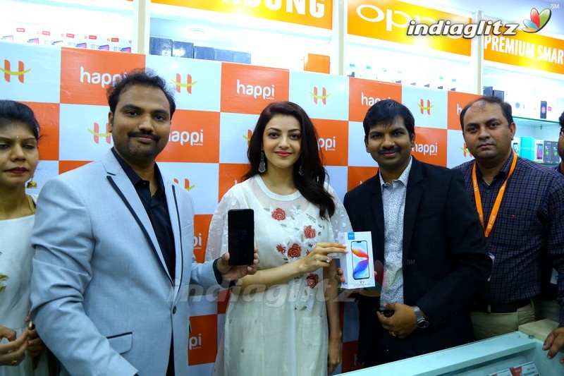 Kajal Agarwal Launches Happi Mobiles @ Karimnagar