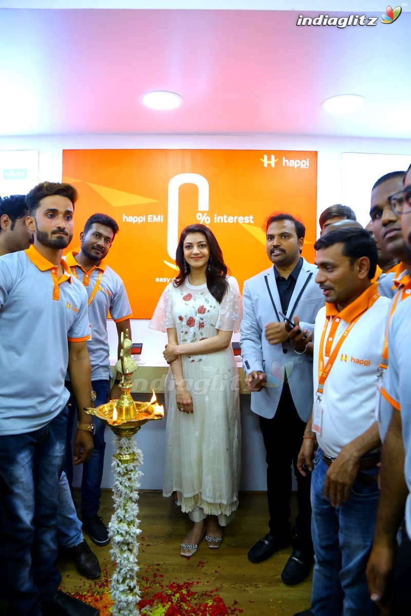 Kajal Agarwal Launches Happi Mobiles @ Karimnagar