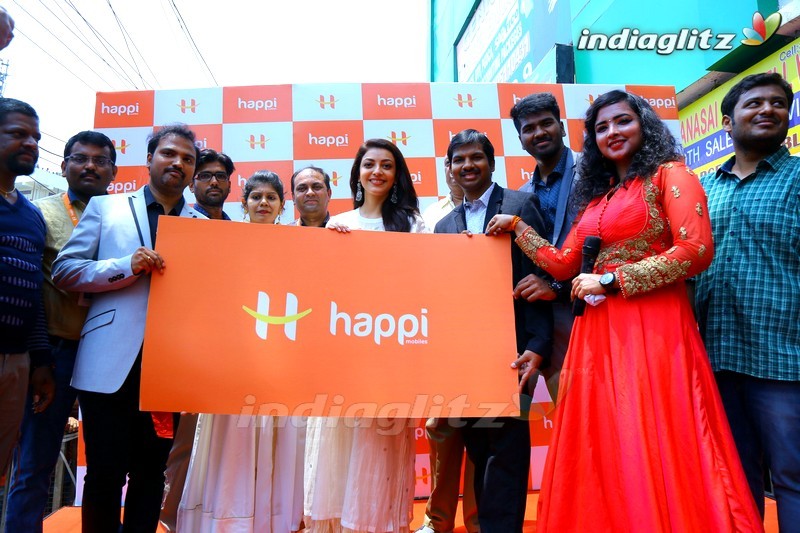 Kajal Agarwal Launches Happi Mobiles @ Karimnagar