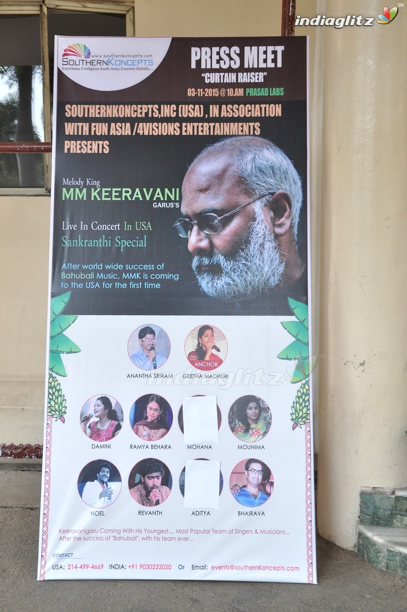 Press Meet About M.M. Keeravani Musical Concert Live