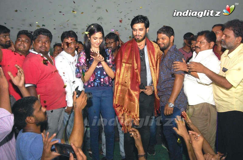 'Keshava' Team Visits Sandhya Theater , Hyd