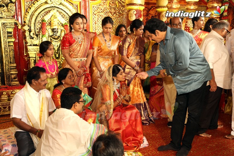 Celebs @ Kodi Ramakrishna Daughter Pravallika Wedding Photos